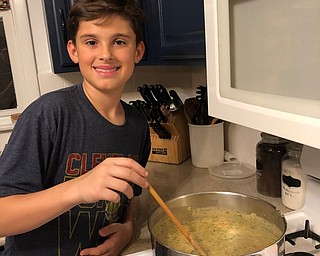 Neighbors | Submitted.Boardman Center Intermediare School sixth-grader David D’Altorio cooked up split pea soup for the Split Pea Challenge.