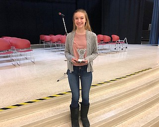 Neighbors | Submitted.Eighth-grade student Hailey Piersant won the Austintown Middle School Spelling Bee on Dec. 6 and will advance to the Vindicator Spelling Bee.