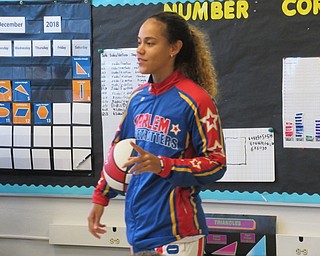 Neighbors | Jessica Harker.Hoops Green visited Karen DiVito's second grade classroom at Poland Union Elementary School Dec. 14, speaking to students about bullying and the perks of working as a team.