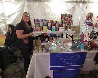 Neighbors | Jessica Harker.Felicia Cool from Say It Sassy Personalized Designs was one of over 40 vendors present at the Austintown Farmers Market's annual Winter Market Dec. 14 at Austintown Park.