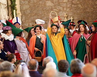 The waits perform the Twelve Days of Christmas during the Boar's Head and Yule Log Festival at St. John's Episcopal Church on Sunday afternoon. EMILY MATTHEWS | THE VINDICATOR