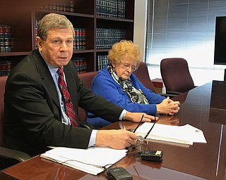 Trumbull County Prosecutor Dennis Watkins and retired Trumbull County Victim-Witness Office Coordinator Miriam Fife have worked together to see justice done in the murder of Fife's son, Raymond, since 1985.