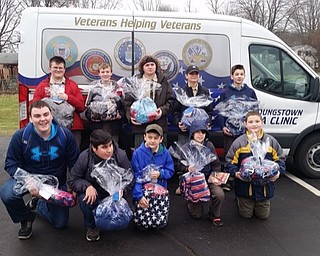 Neighbors | Submitted.On Dec. 15, members of Boy Scout Troop 9002 in Poland delivered 72 no sew fleece blankets to veterans at the Cleveland VA Medical Center. Scouts who made the trip were, from left, (front) Colin McDonald, Nick DiTommaso, Alex Mamounis, Gabriel Dearing, Mitchell Bogan; (back) David Vuksanovich, Jason Vuksanovich, Braxton Jones, Noah Dearing and Conner Blumel.