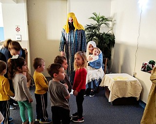 Neighbors | Submitted.The Noah’s Ark Class (3-year-old) at Austintown Community Church Preschool Childcare Center are pictured visiting the Nativity scene during the "Journey to Bethlehem" event on Dec. 13.