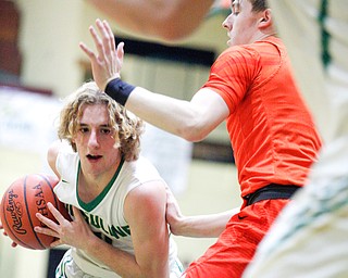 Ursuline's Vince Armeni drives the ball during their game against Massillon at Ursuline on Friday night. EMILY MATTHEWS | THE VINDICATOR