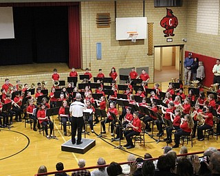 Neighbors | Abby Slanker.Canfield Village Middle School fifth-grade band, under the direction of Band Director James Volenik, performed for family and friends at the school’s annual holiday concert.