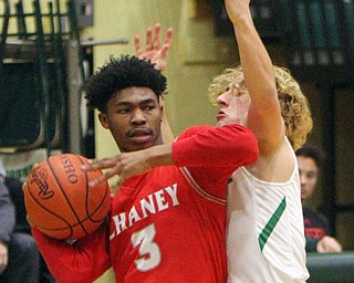 William D. Lewis The Vindicator  Chaney's 3) and Ursuline's (4) during 1-18-19 action at Ursuline.