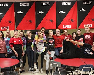 Neighbors | Abby Slanker.Swimmers, divers and coaches of the Canfield High School swim and dive team helped out with bussing tables, doing dishes and handling take out orders at the team’s annual pancake breakfast on Jan. 6.