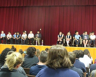 Neighbors | Jessica Harker.Twenty students from St. Christine's fourth through eighth grade competed in the schools annual spelling bee Jan. 17.