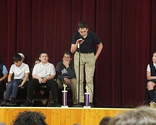 Neighbors | Jessica Harker.Students competed at St. Christine's annual school wide spelling bee competition Jan. 17.