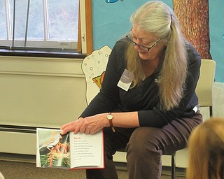 Neighbors | Jessica Harker.Marilyn Williams, a naturalist with Mill Creek Park, ran the Tales for Tots event where she read a book about local birds to children on Jan. 18.