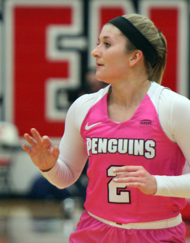 William D. Lewis The Vindicator YSU'sAlison Smolinski(2) during 2-2-19 action at YSU.