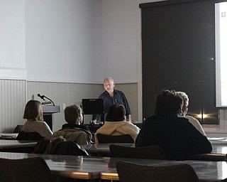 Neighbors | Abby Slanker.Tim Seman demonstrated how to search on Ancestry Library Edition at the Canfield library on Jan. 15.