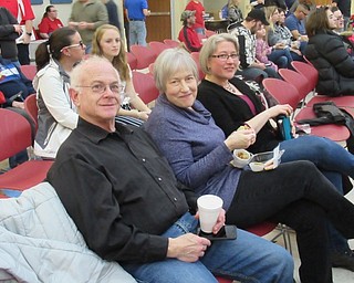 Neighbors | Jessica Harker.Ron and JoAnn Rosen, along with Becky Harker, enjoyed desserts and coffee while they listened to jazz music performed by Austintown students and alumni Jan. 26 at the annual Jazz and Dessert fundraiser.