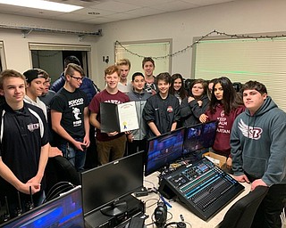 Neighbors | Submitted.The BSTN class checked out the awards, from left, Lukas Peters, James Valentin, teacher Chris Clones, Matthew Welton, Max Rassega, Mitchel Dunham, Naji Khoury, Nick Beck, Xavier Dorff, Mia Hammerton, Alex Naples, Kailee James and Gavin Fernandez.