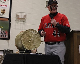 Neighbors | Abby Slanker.Mark Velker served as emcee and pulled winning numbers at the Canfield Diamondbackers All-In Auction fundraiser on Feb. 2...