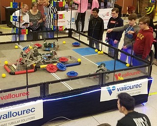 Neighbors | Submitted .Students competed using robots they designed for the Vex qualifying robotics tournament Feb. 1 hosted by Mahoning County Career and Technical Center.