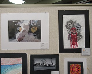 Neighbors | Jessica Harker .The Boardman library displayed art from local students Feb. 5 for the library's annual Celebration of the Arts event.
