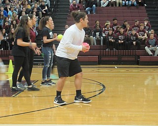 Neighbors | Jessica Harker.Students and staff members played dodge ball Jan. 25 at Boardman High School's annual winter pep rally.