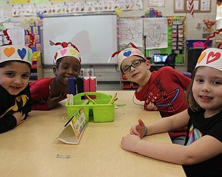 Neighbors | Abby Slanker.C.H. Campbell Elementary School kindergartners made Valentine crowns to wear during the school’s annual Valentine parties on Feb. 13.