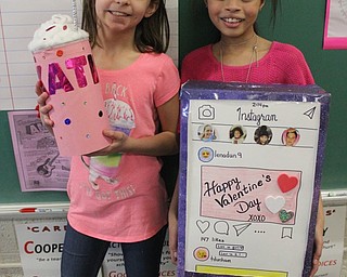 Neighbors | Abby Slanker.Two C.H. Campbell Elementary School fourth grade students showed off their fun and creative Valentine boxes during the school’s annual Valentine parties on Feb. 13.