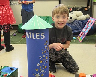 Neighbors | Jessica Harker.Miles Malloy posed next to his Valentine's Day treat box on Feb. 14 at Poland Union's Parent Teacher Organization sponsored Valentine's Day parties.