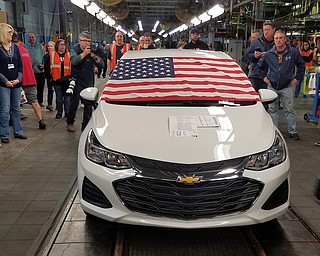 The final Chevy Cruze rolled off the GM Lordstown production line at about 2:30 p.m. today, according to a statement from the Drive It Home campaign.