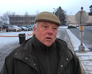 Mayor Arno Hill talked to The Vindicator this morning at the GM Lordstown plant.