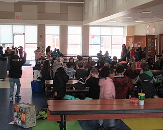 Neighbors | Jessica Harker.Austintown Elementary School students ate lunch in the cafeteria on March 1, enjoying special themed options celebrating Dr. Seuss's birthday.