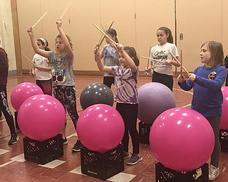 Neighbors | Jessica Harker.Third and fourth graders participate in Stadium Drive Elementary School's annual Drums Alive after school program Feb. 26.