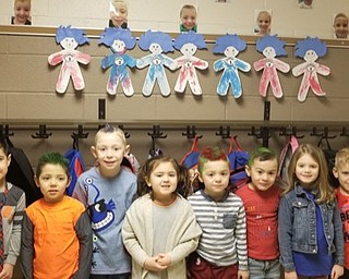 Neighbors | Submitted.Preschoolers at Poland Union Elementary School showed off their Dr. Seuss themed paper dolls March 1 in celebration of Dr. Seuss's birthday.