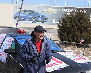  ROBERT K.YOSAY  | THE VINDICATOR..Werner Lange, the guy who held the 43 day vigil outside the plant, is having an outdoor tribute to women workers and a Òprotest against the gross injustice of idling of this plant.Ó..Vickie Raymond -Columbiana-  talks about her years at the plant ...