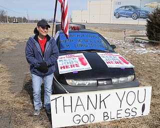  ROBERT K.YOSAY  | THE VINDICATOR..Werner Lange, the guy who held the 43 day vigil outside the plant, is having an outdoor tribute to women workers and a Òprotest against the gross injustice of idling of this plant.Ó..Vickie Raymond -Columbiana-  talks about her years at the plant ...