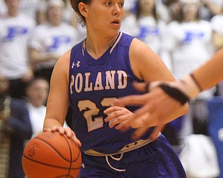 William D. Lewis The Vindicator  Poland'sKat Partika(22) during game with Akron SVSM at Barberton 3-8-19.