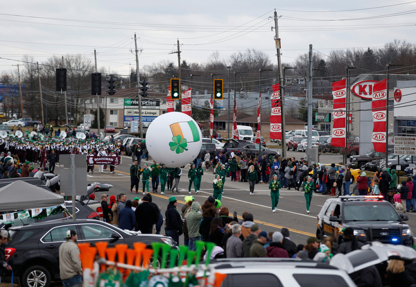 The Mahoning Valley St. Patrick's Day Parade makes it way down Market Street in Boardman on Sunday afternoon. EMILY MATTHEWS | THE VINDICATOR