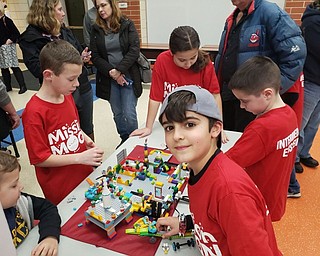 Neighbors | Submitted.Student members of the Austintown FIRST LEGO Junior robotics league played with Legos during the third annual expo on Feb. 7 at Austintown Elementary School.
