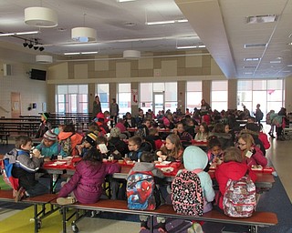 Neighbors | Jessica Harker.Austintown Elementary School students enjoyed breakfast in the schools cafeteria on March 4 during National Breakfast Week.