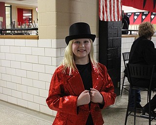 Neighbors | Abby Slanker.C.H. Campbell Elementary School fourth-grade student Julianne Luce dressed in costume for  “Destination: America! An Evening of Art and Music” on Feb. 11.