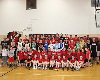 Neighbors | Abby Slanker.Members of the seventh- and eighth-grade boys and girls basketball teams took on members of the CVMS staff in a battle of the ages at the school’s annual Students Versus Staff Basketball Game on March 7. .