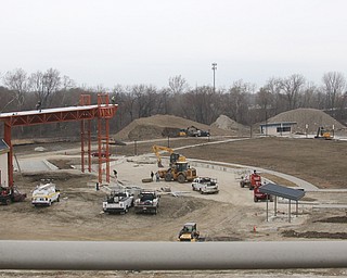  ROBERT K.YOSAY  | THE VINDICATOR..The roof  on the new amphitheater is put in place..