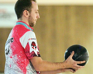 William D. Lewis The Vindicator  Graham Fach competes in PBA event 3-24-19 at Bell Wick.