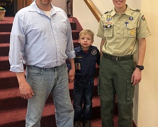 Neighbors | Submitted.The Scout Troop 9025 2018 Jimmy Jones Outstanding Scout Award presented at the Troop 2019 Winter Court of Honor was presented to Steven Deak (right), pictured with his dad Steve and his brother Audie.