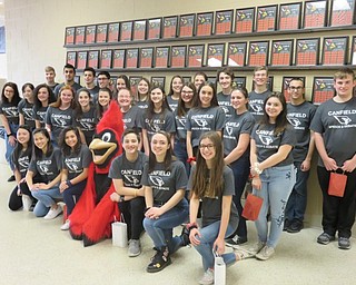 Neighbors | Submitted.Canfield High School Speech and Debate team members who qualified for the Ohio Speech and Debate Association’s State Tournament were, from left, (front) Jessica Lee, Grace Li, Tatiana Caballero, Vincent Machuga, Moe Prather, Madison Zets; (middle) Annabelle Scianna, Sophie Hodge, Ashton Gingerich, Maggie Carrier, Anna Kan, Claire Berlin, Kaleigh Ceci, Bridget Fekety, Audra Pesko, Gisellie Francis, Hannah Kelly, Delaney Pallo; (back) Robert Faix, Prabh Dhaliwal, Angelo Cestone, Anthony Biondillo, Sydney Kinkade, Sophia Campos, Marina Campos, Lauren Johnson, Alex Sanders, Gregory Halley, Dominic DeRamo and Brandon Stratton.
