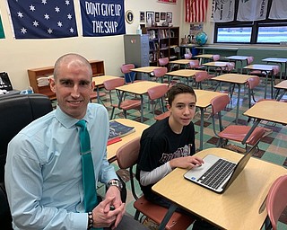 Neighbors | Submitted.Brock Farris, a seventh-grade student at Glenwood Junior High, will compete in State Geography Bee.with the help of his social studies teacher Vince Carnevale.