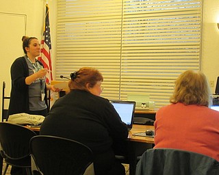 Neighbors | Jessica Harker.Renee Beverly, a librarian at the Austintown branch, held a Cricut for begginers class March 21.