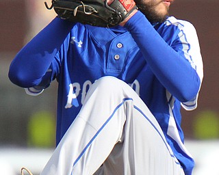 William D. Lewis the Vindicator  Poland pitcher Braden Olson (22) delivers during 4-2-19 gameat South Range.