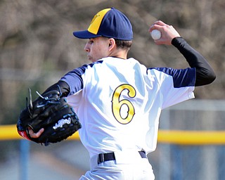 William D. Lewis The Vindicator East pitcher IVAN RODRIGUEZ (6) delivers during 4-3-19 game with Chaney at Pemberton.