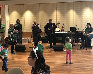Neighbors | Jessica Harker.Children danced as County Mayo performed for community members at the Lunch with a Leperchaun event hosted by Kravitz Garden Cafe March 9.