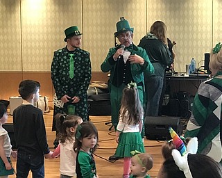 Neighbors | Jessica Harker.Seamus O'Foole performed magic tricks for children gathered at the annual Lunch with a Leperchaun event March 9 at Fellows Riverside Gardens.
