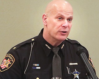 Mahoning Sheriff Jerry Greene was keynote speaker at the Mahoning County Children Services’ 14th annual Pinwheels for Prevention luncheon Thursday at the Holiday Inn in Boardman. He said his office conducted nearly 170 investigations involving children in 2018 alone, including more than 50 instances of abuse, neglect or endangering and nearly 30 incidents of sex abuse — “a ton of work.” 